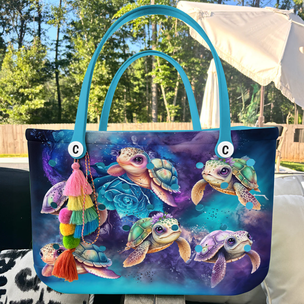 Ceeprints Cee™ Bag Cosmic Turtle Neon