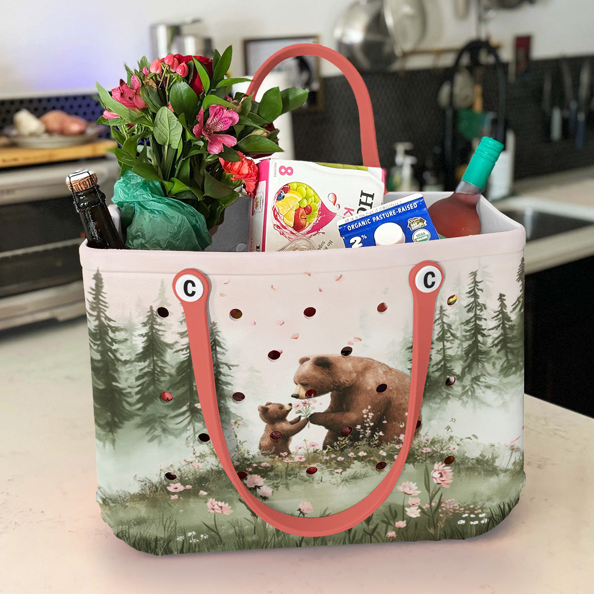 Ceeprints Cee™ Bag A Little Bear's Flowers