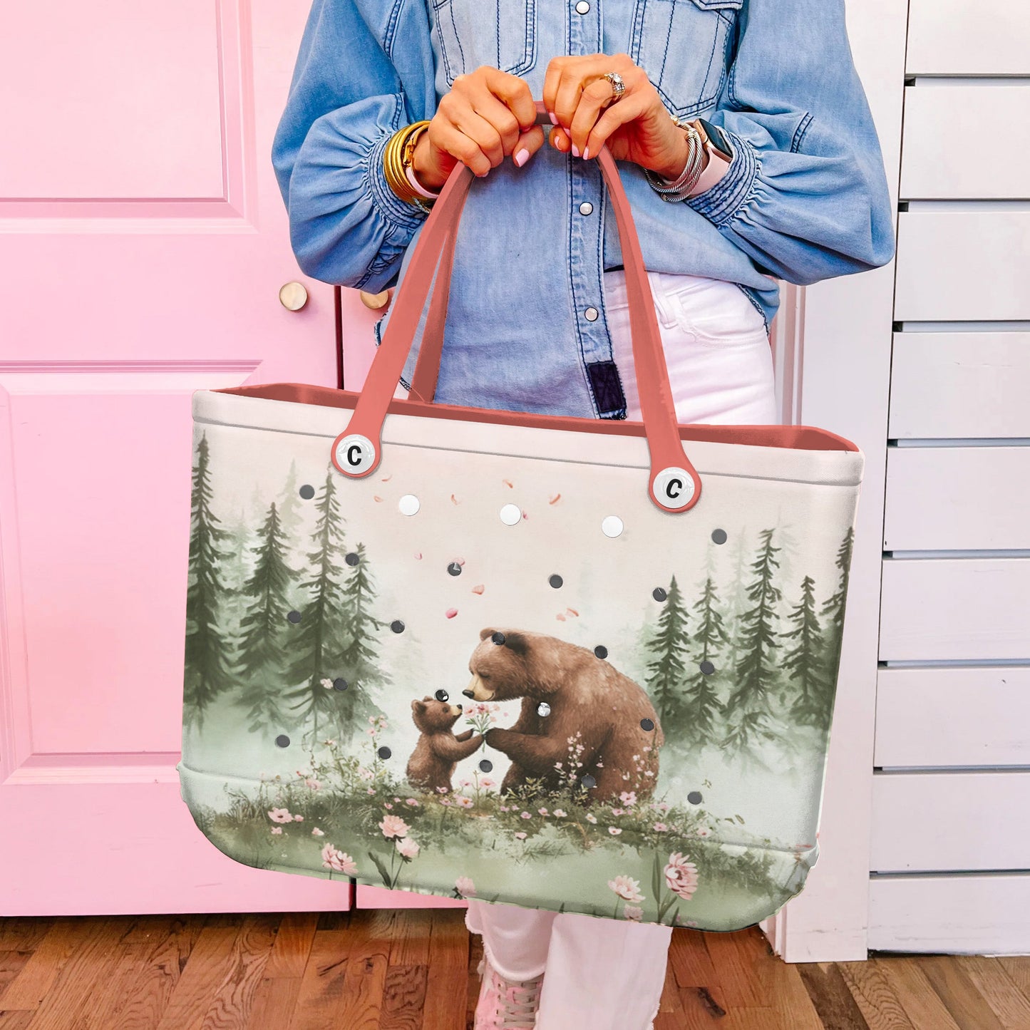 Ceeprints Cee™ Bag A Little Bear's Flowers