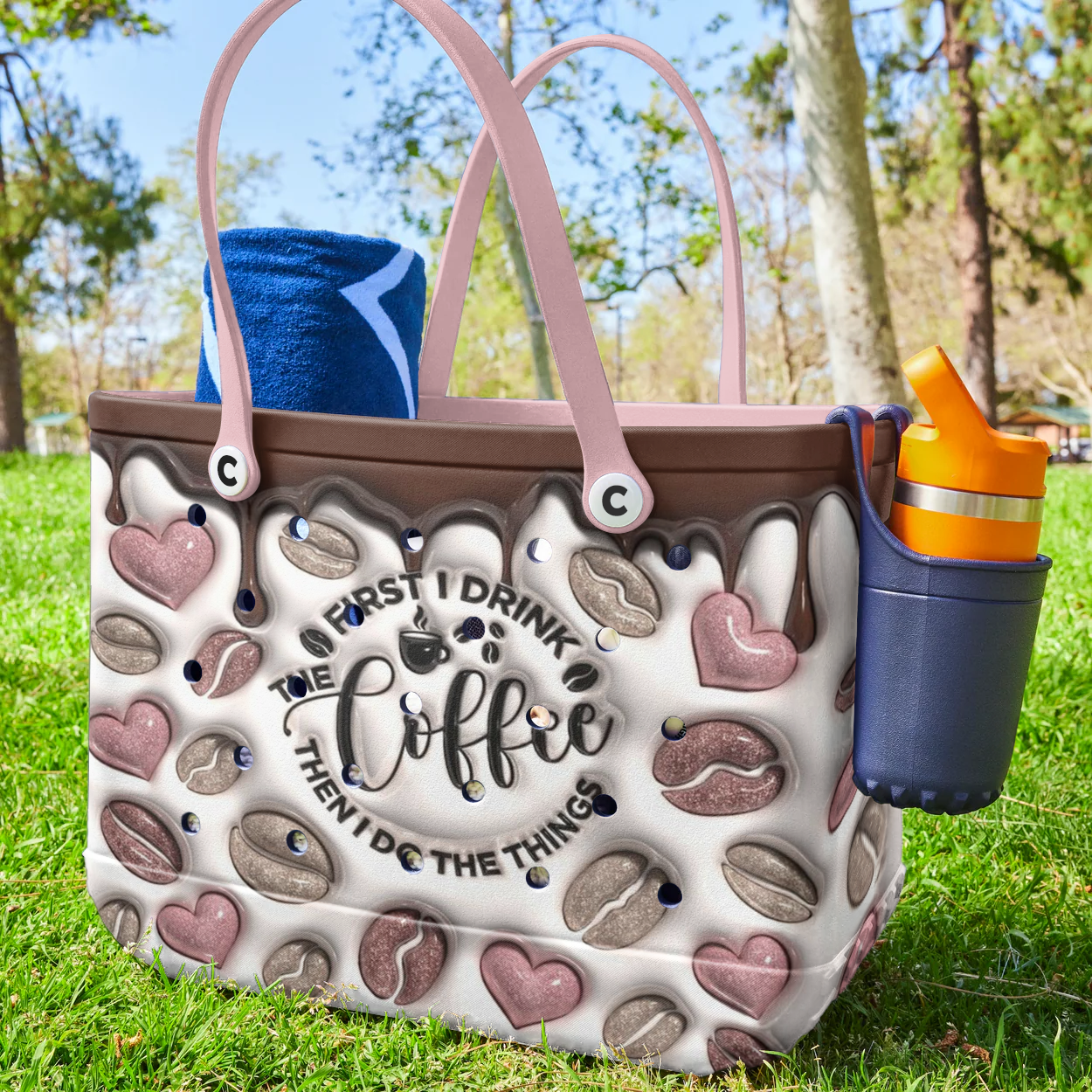 Ceeprints Cee™ Bag Coffee First, Hustle Later
