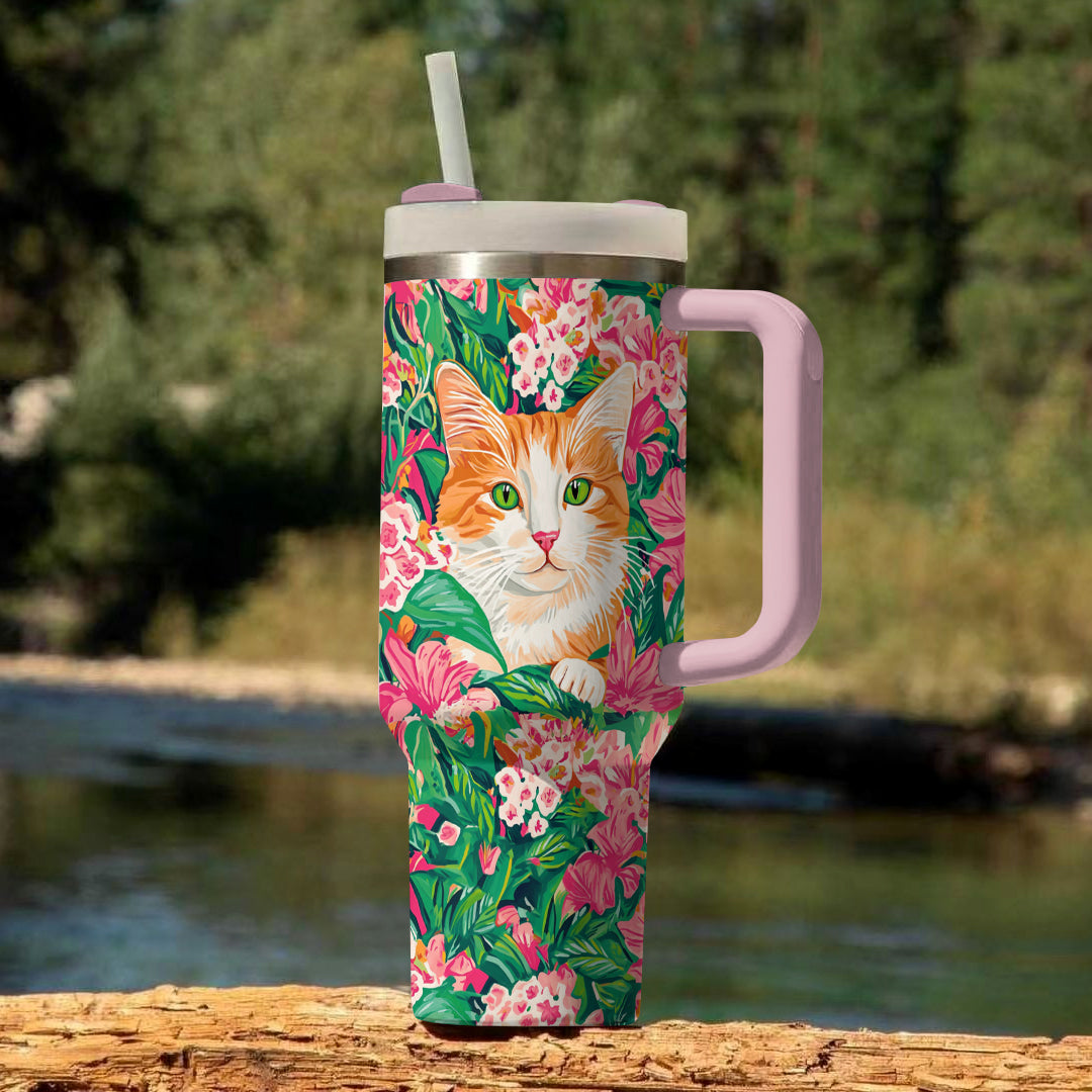 Ceeprints Tumbler Meowtropical