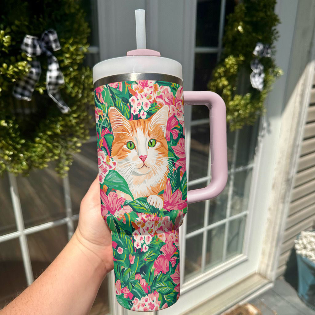 Ceeprints Tumbler Meowtropical