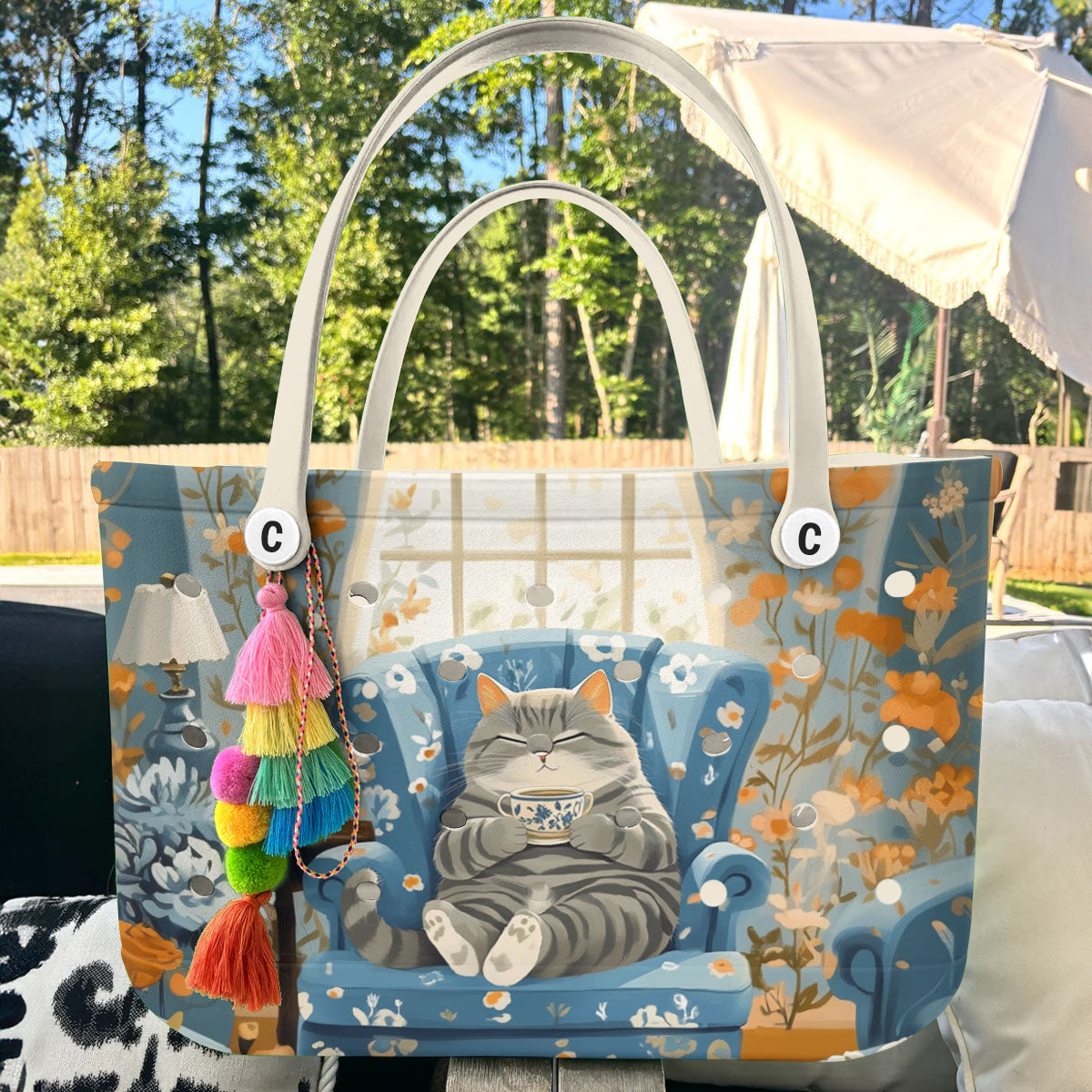 Ceeprints Cee™ Bag Purrfect Tea Time