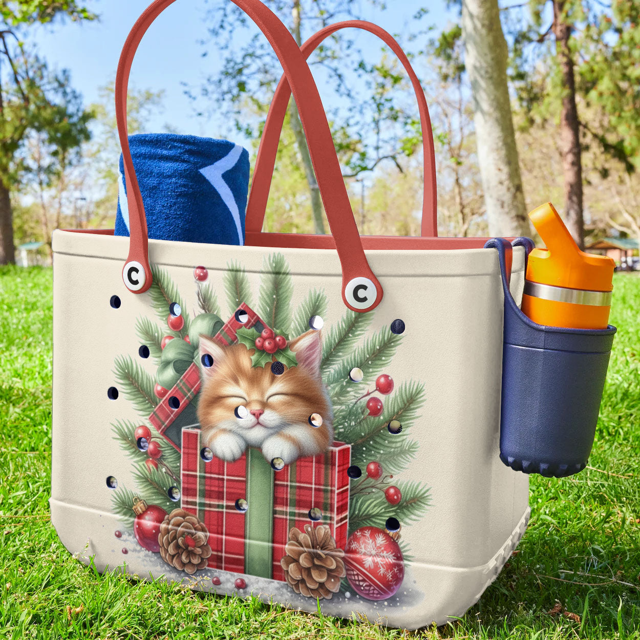 Ceeprints Cee™ Bag Yuletide Kitty