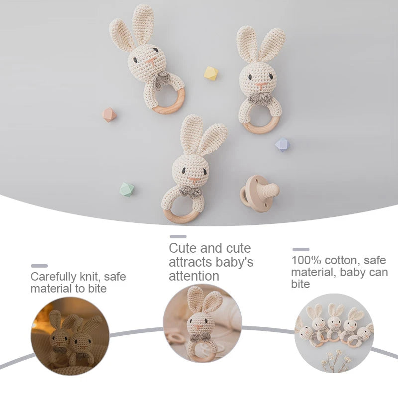 Ceeprints® Baby Crochet Rattle Toy