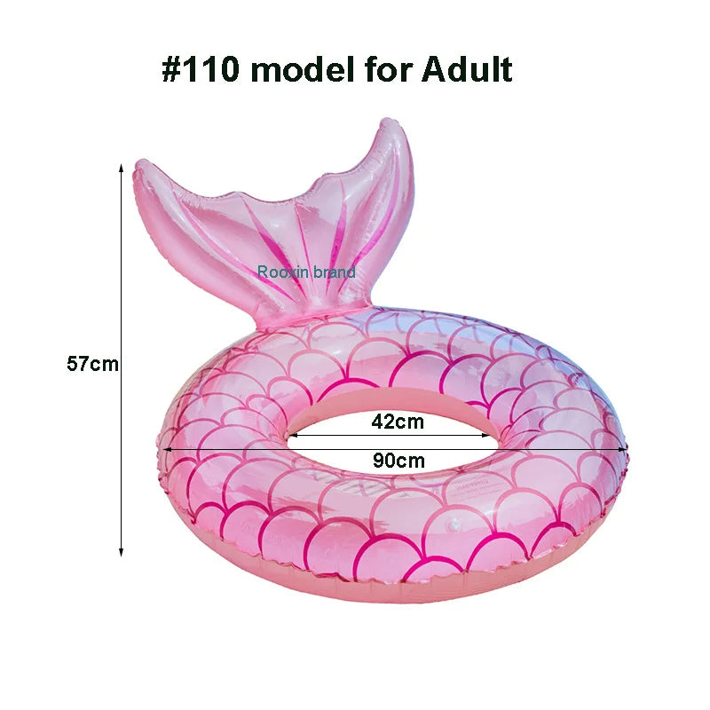 Ceeprints Mermaid Pool Float with Backrest