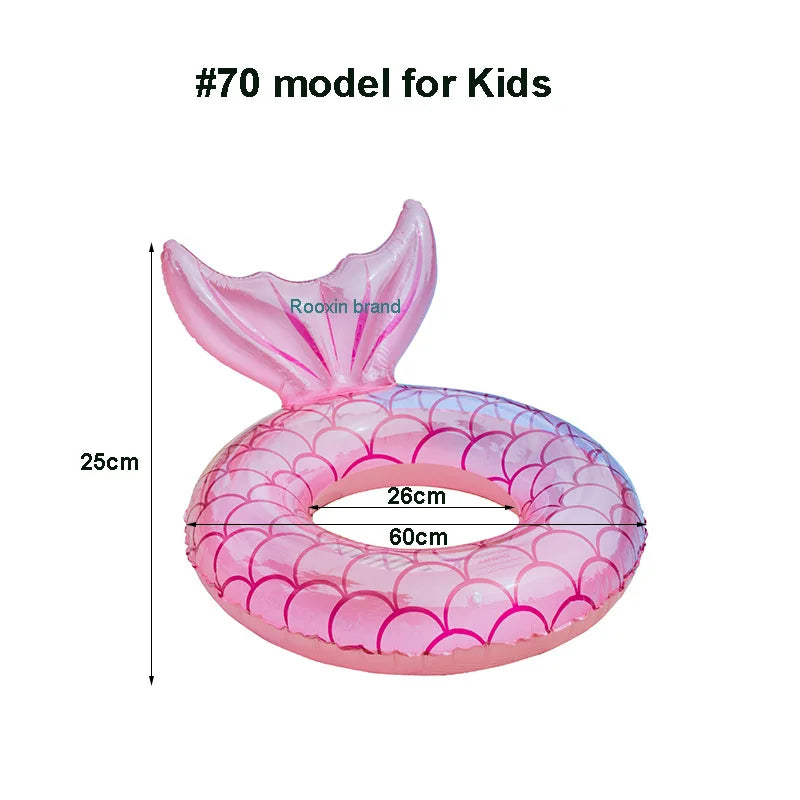 Ceeprints Mermaid Pool Float with Backrest