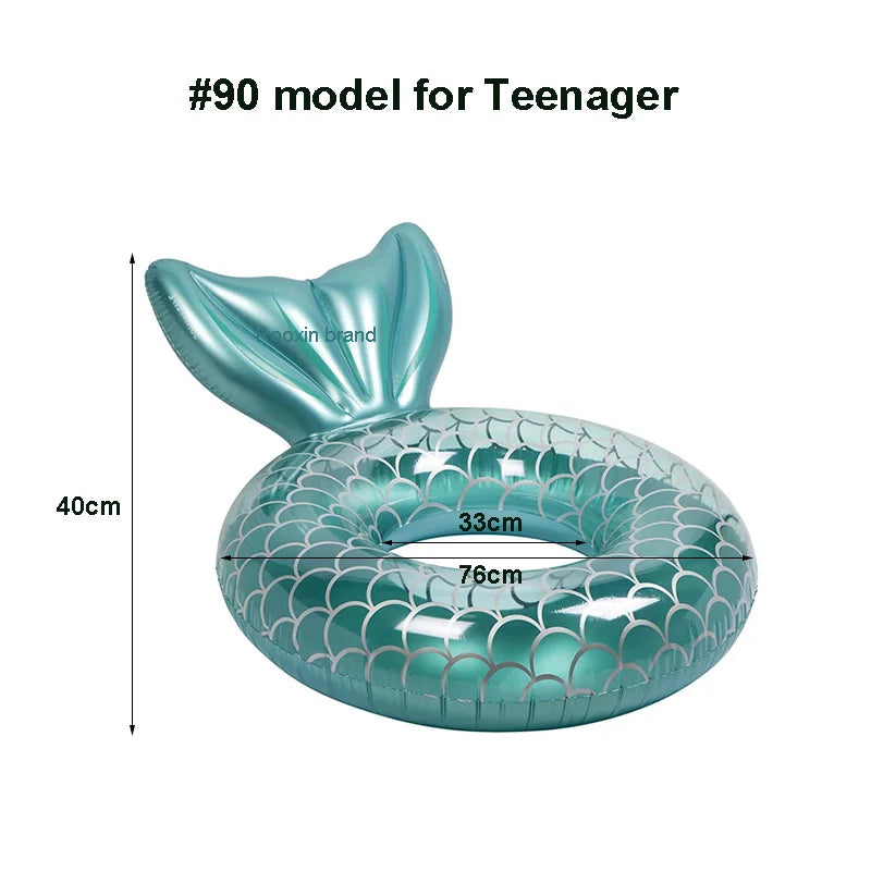 Ceeprints Mermaid Pool Float with Backrest