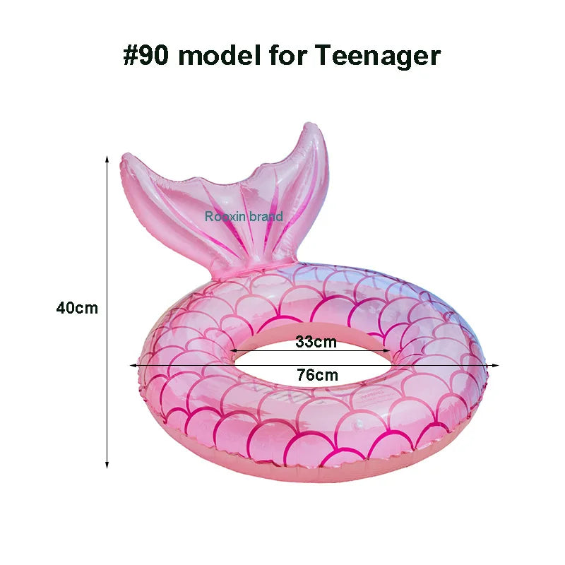 Ceeprints Mermaid Pool Float with Backrest