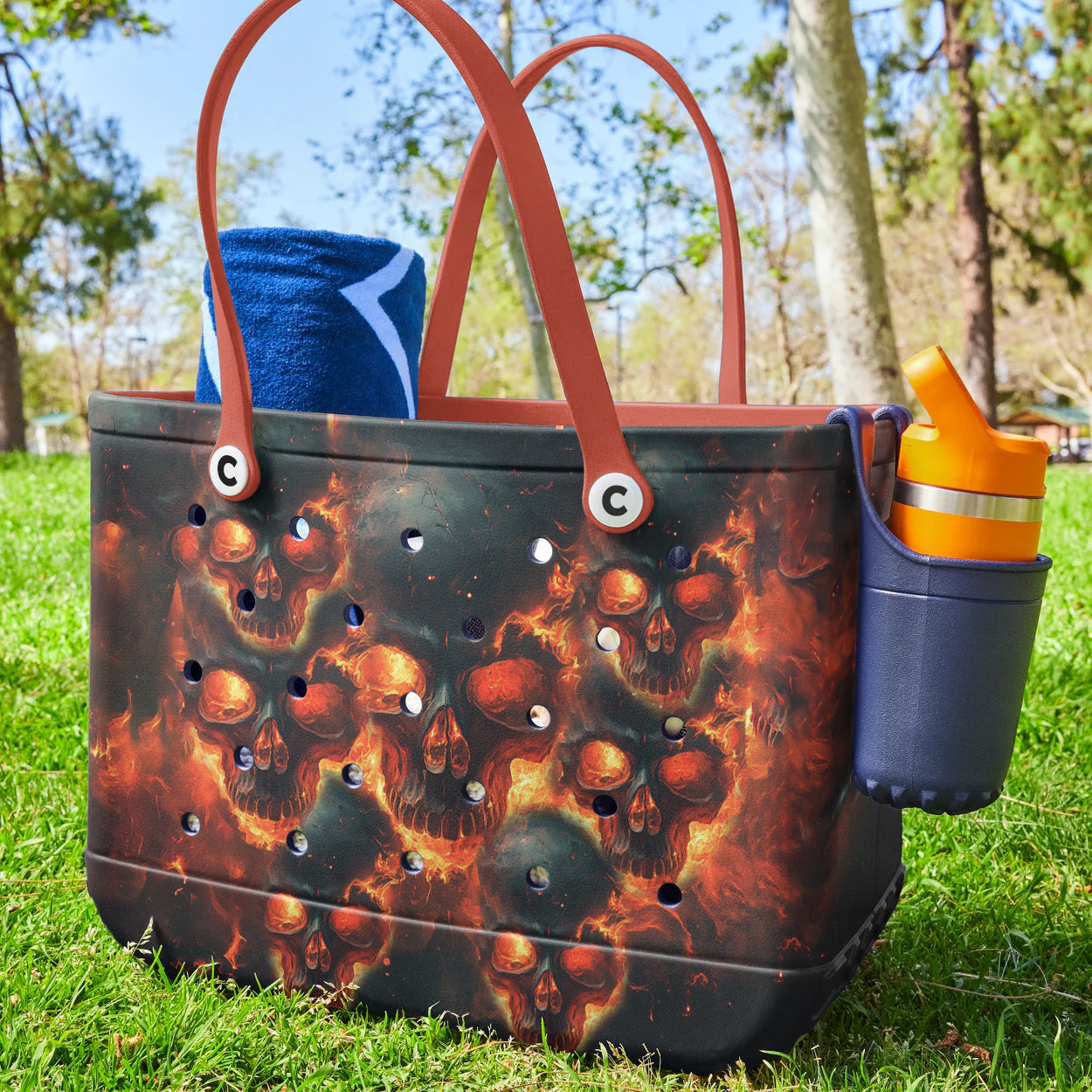 Ceeprints Cee™ Bag Burning Skull