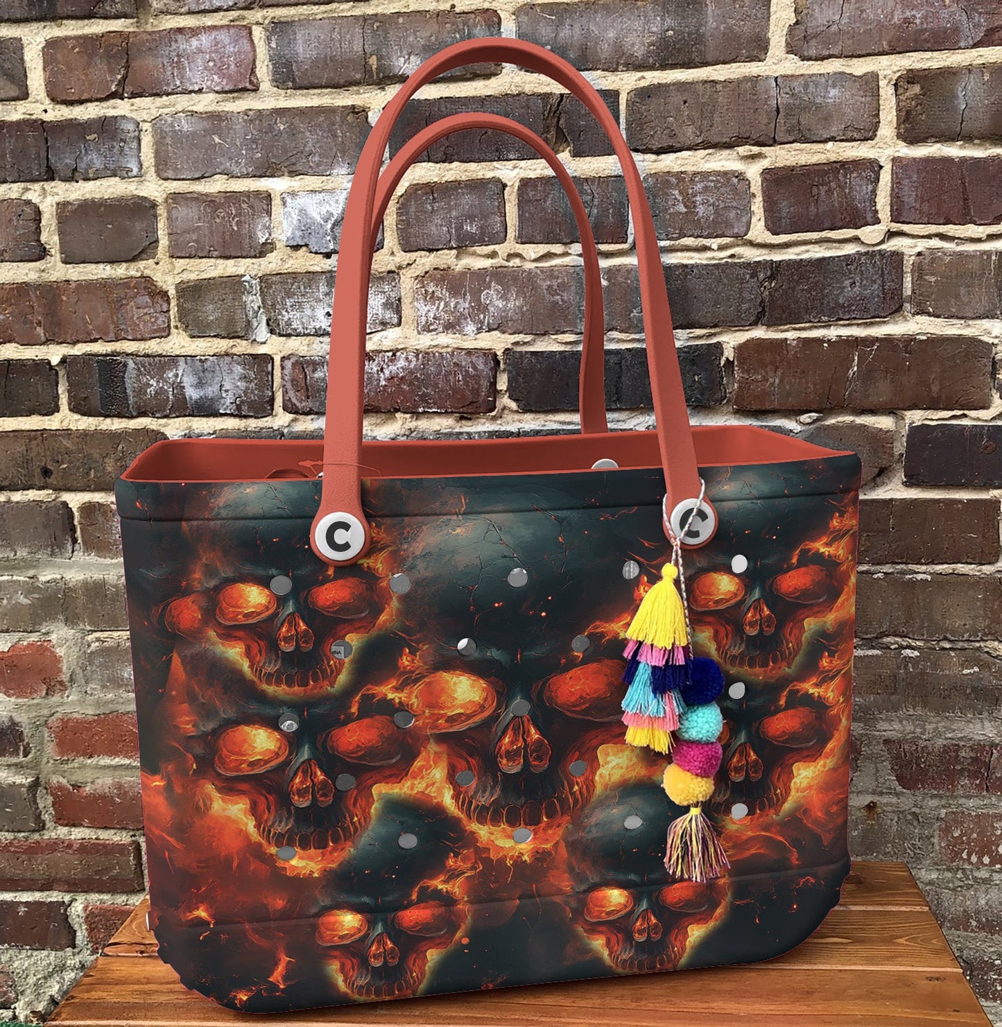 Ceeprints Cee™ Bag Burning Skull