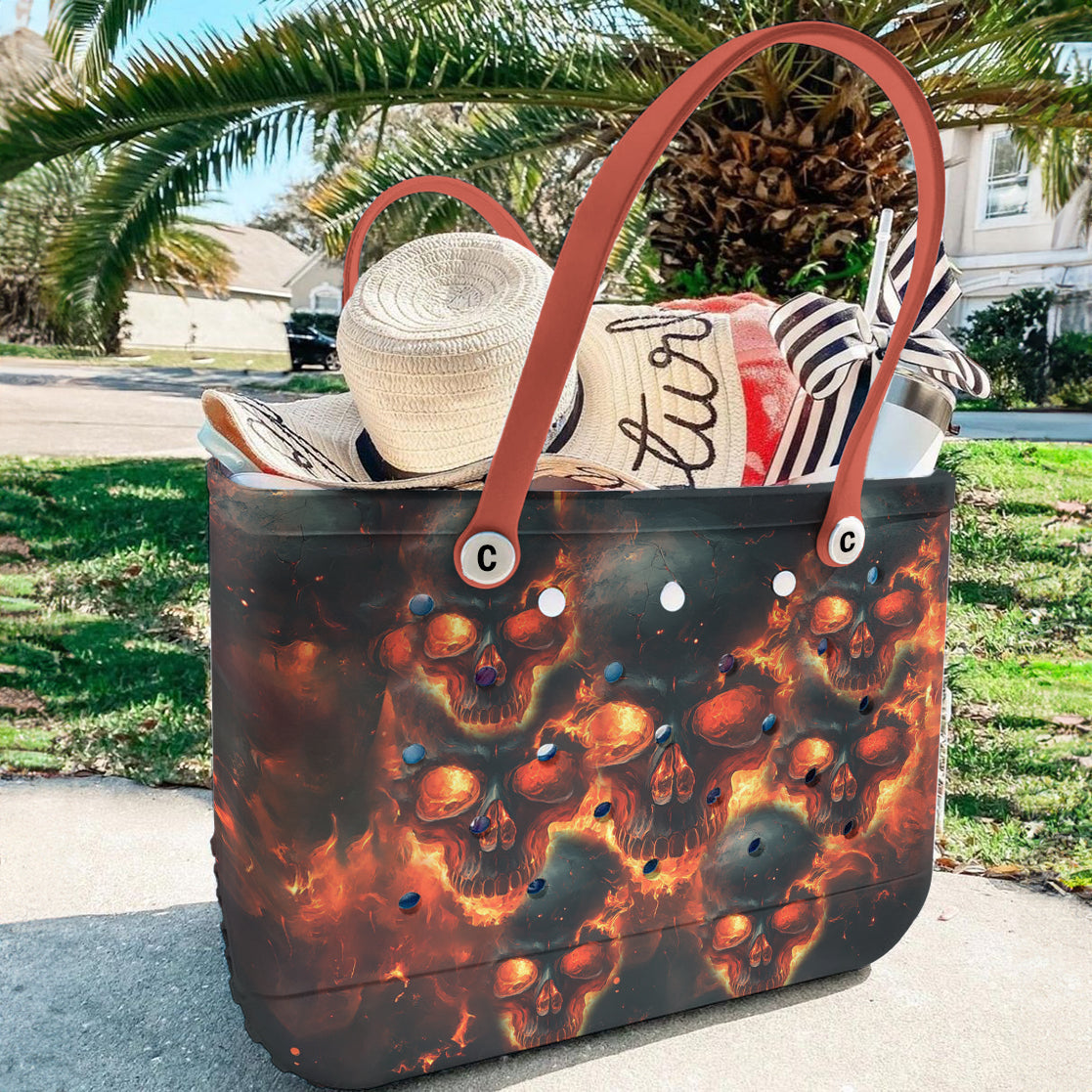 Ceeprints Cee™ Bag Burning Skull