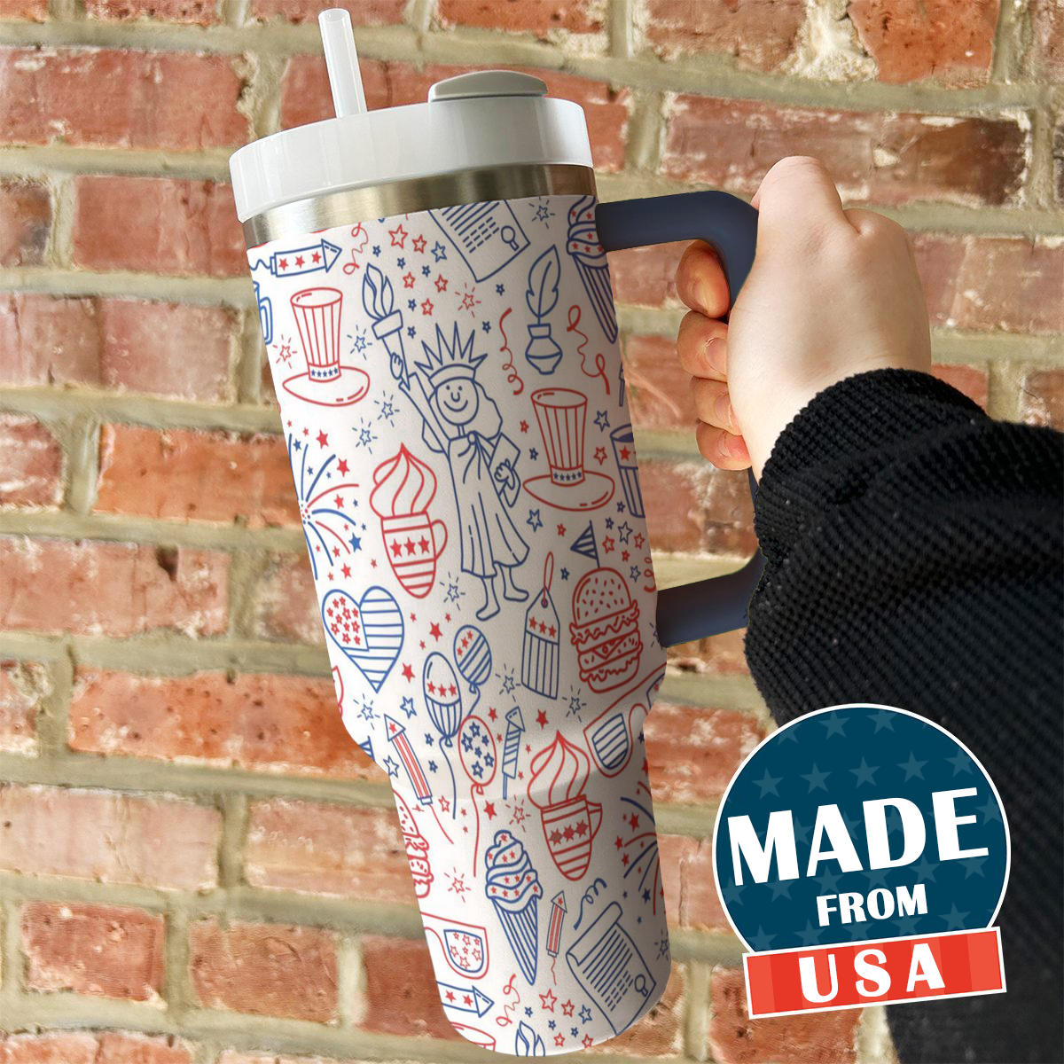 Ceeprints Tumbler Yay for the USA!