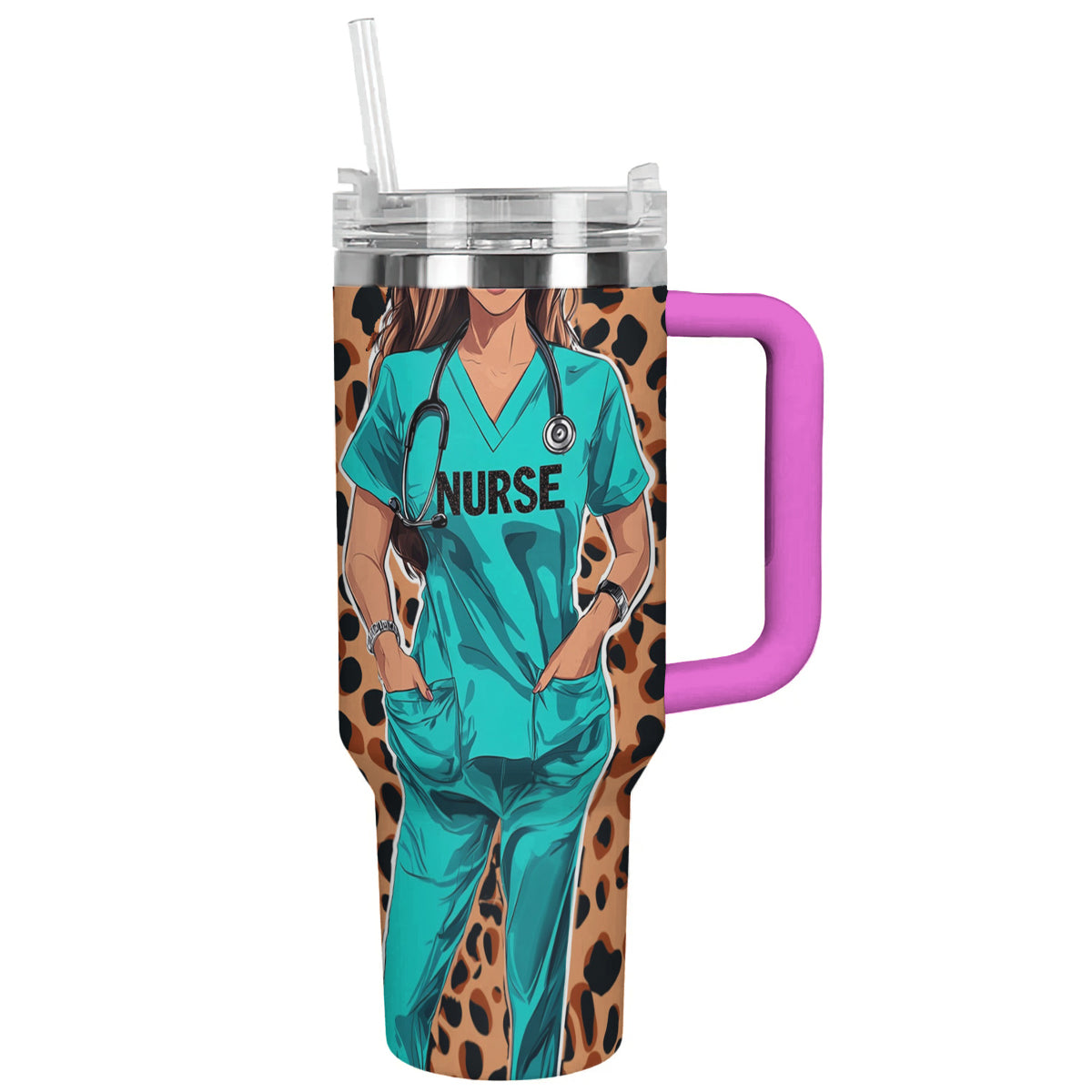 Ceeprints Personalized Tumbler Heart n Nurse