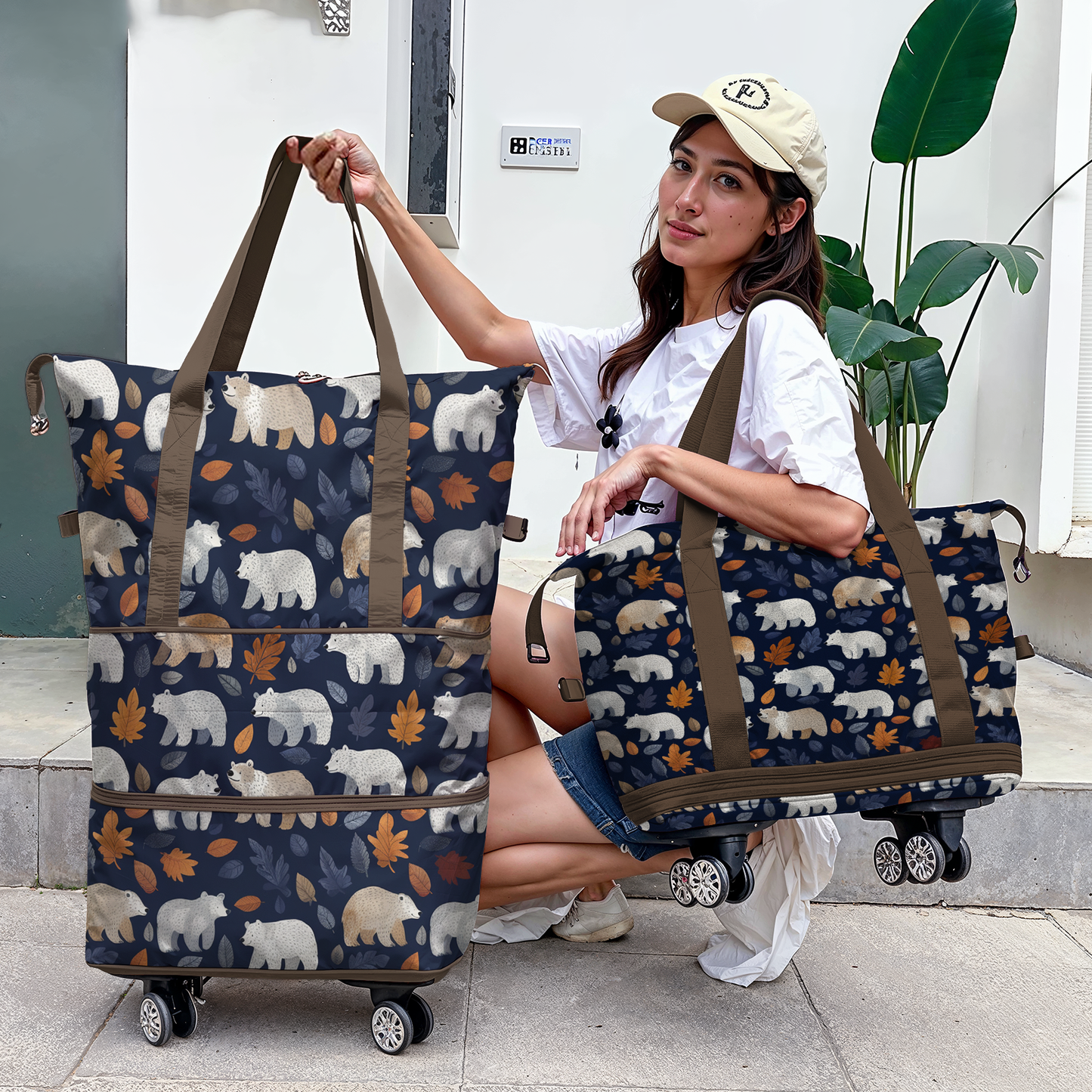 Cee™ Rolling Duffle Bag Beary Autumn