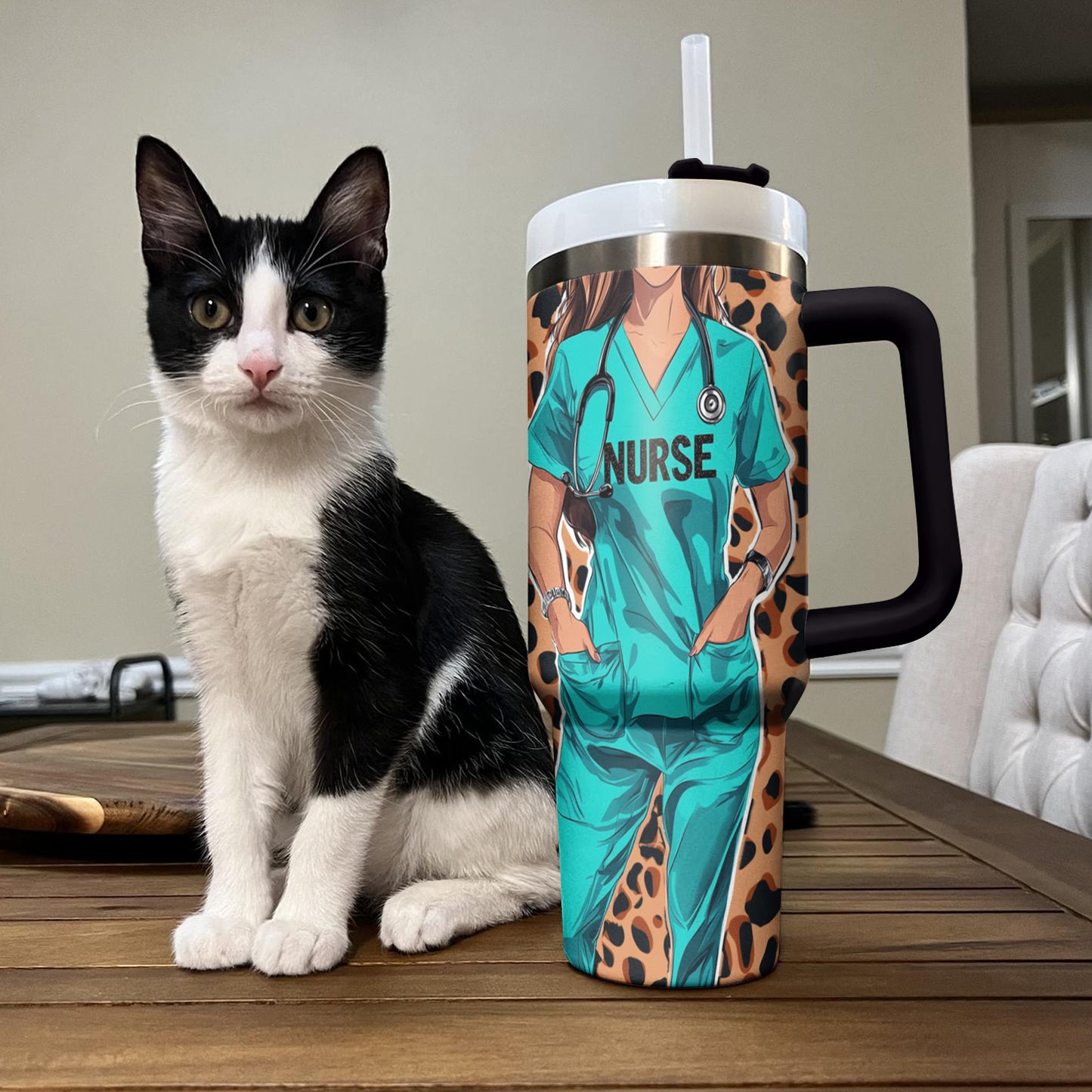 Ceeprints Personalized Tumbler Heart n Nurse