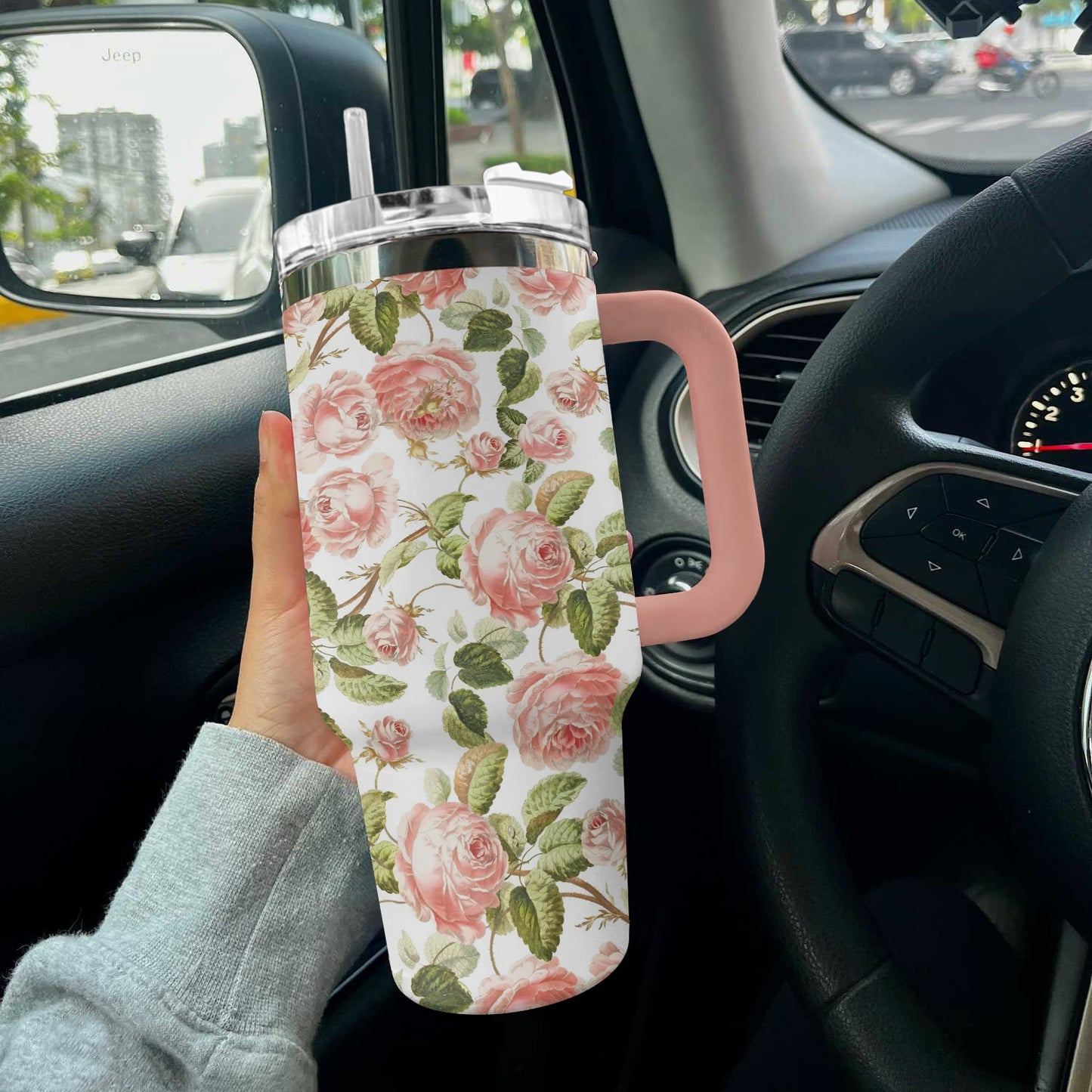 Ceeprints Tumbler Rosy Bloom