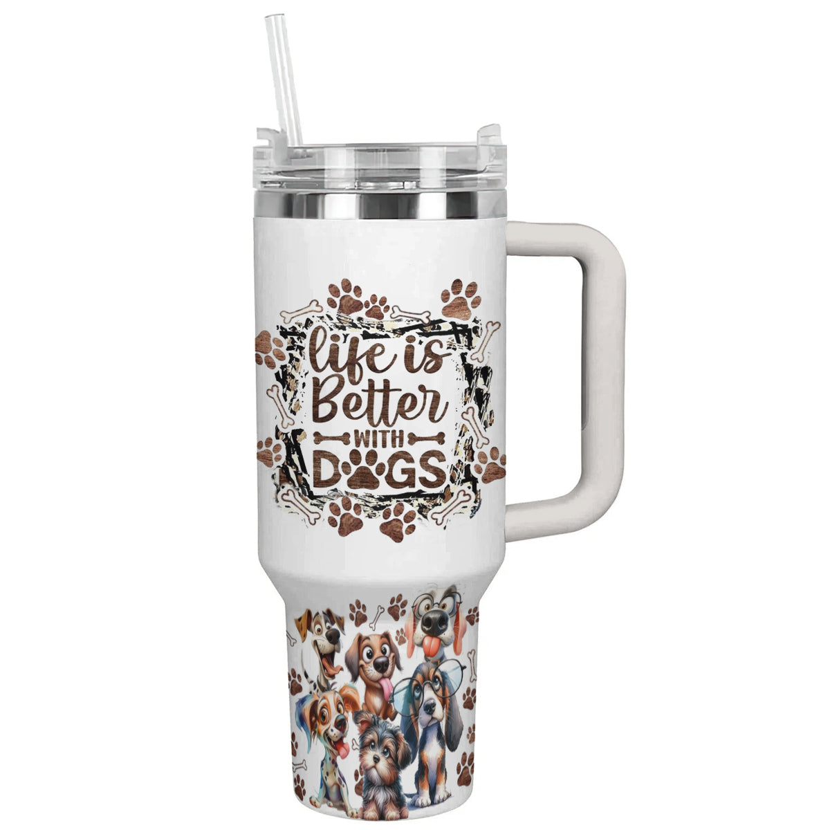 Ceeprints Tumbler Life is Better with Dogs