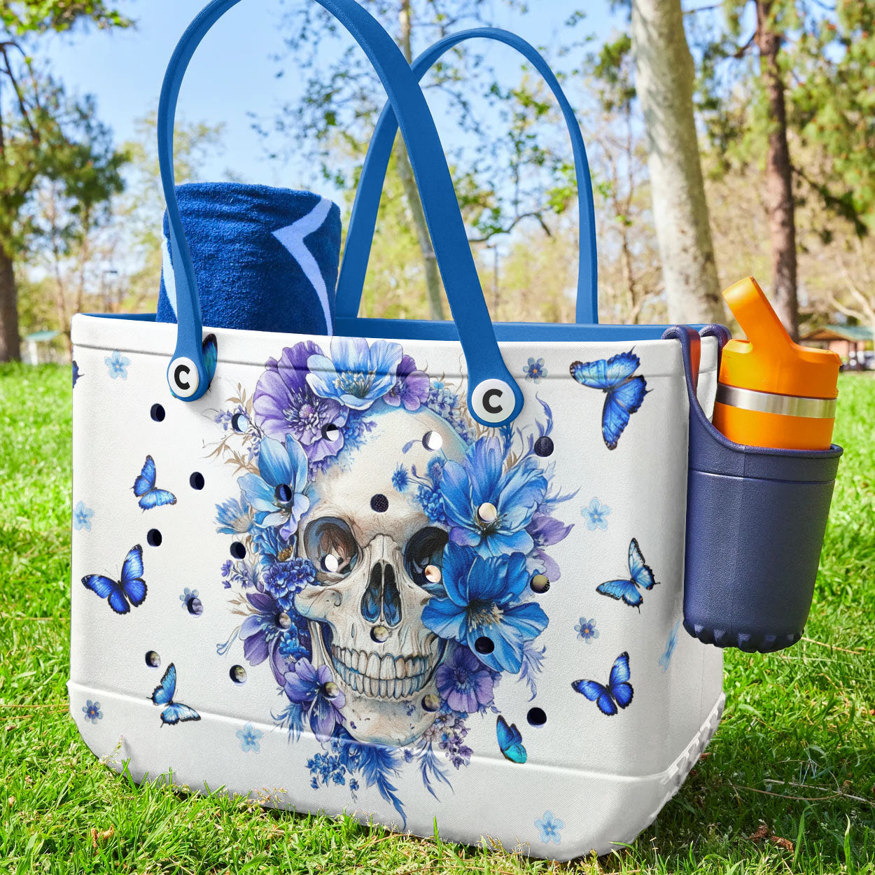 Ceeprints Cee™ Bag Blue Aura Skull