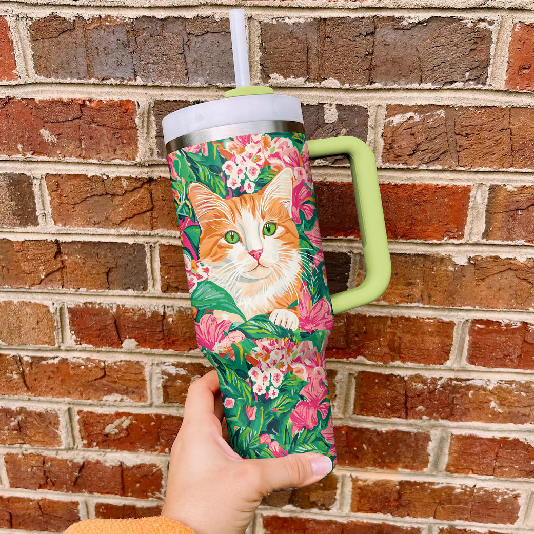 Ceeprints Tumbler Meowtropical