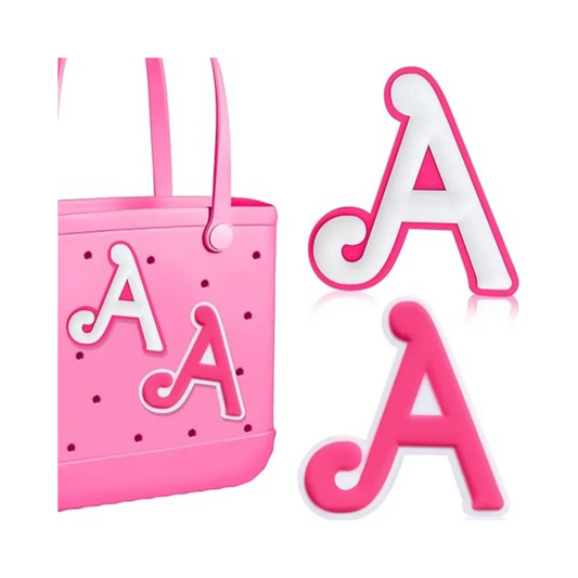 2PCS Alphabet Charms – 3D Letter Accessories for Personalizing Beach Bags