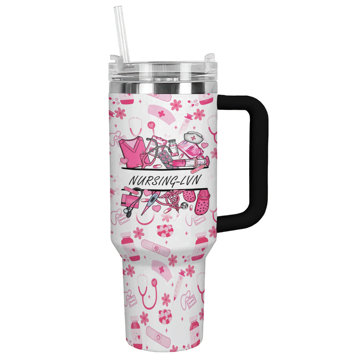 Ceeprints Personalized Tumbler Nurse Blossom