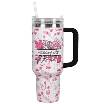 Ceeprints Personalized Tumbler Nurse Blossom