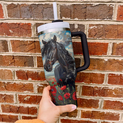 Ceeprints Tumbler Black Horse
