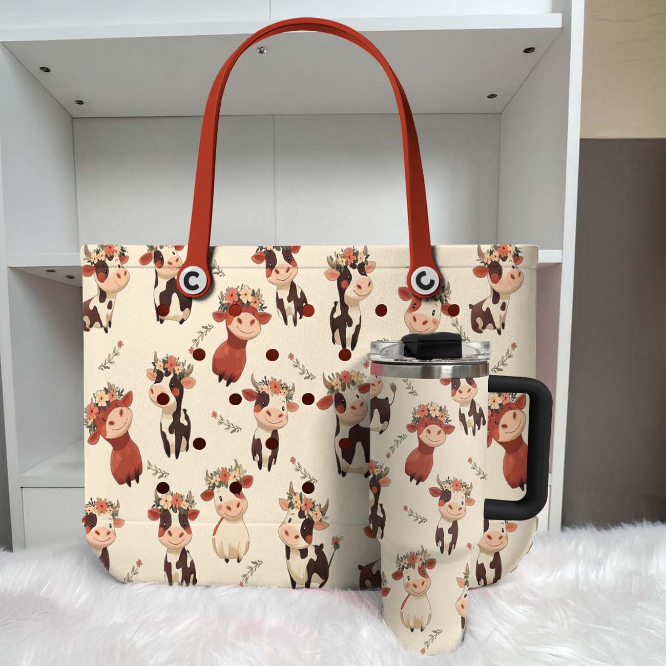 Ceeprints Tumbler Blissful Bovine
