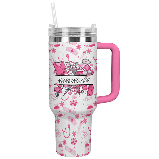 Ceeprints Personalized Tumbler Nurse Blossom