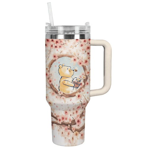Ceeprints Tumbler Cherry Blossom Bear