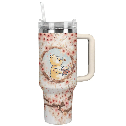 Ceeprints Tumbler Cherry Blossom Bear