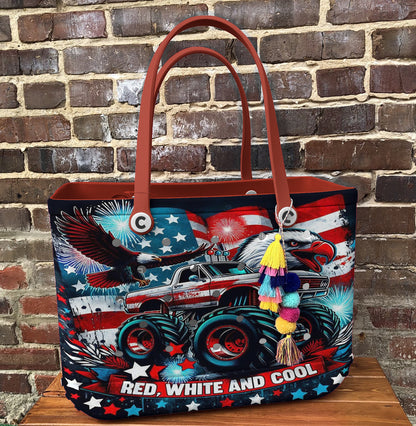 Ceeprints Cee™ Bag Red, White And Cool
