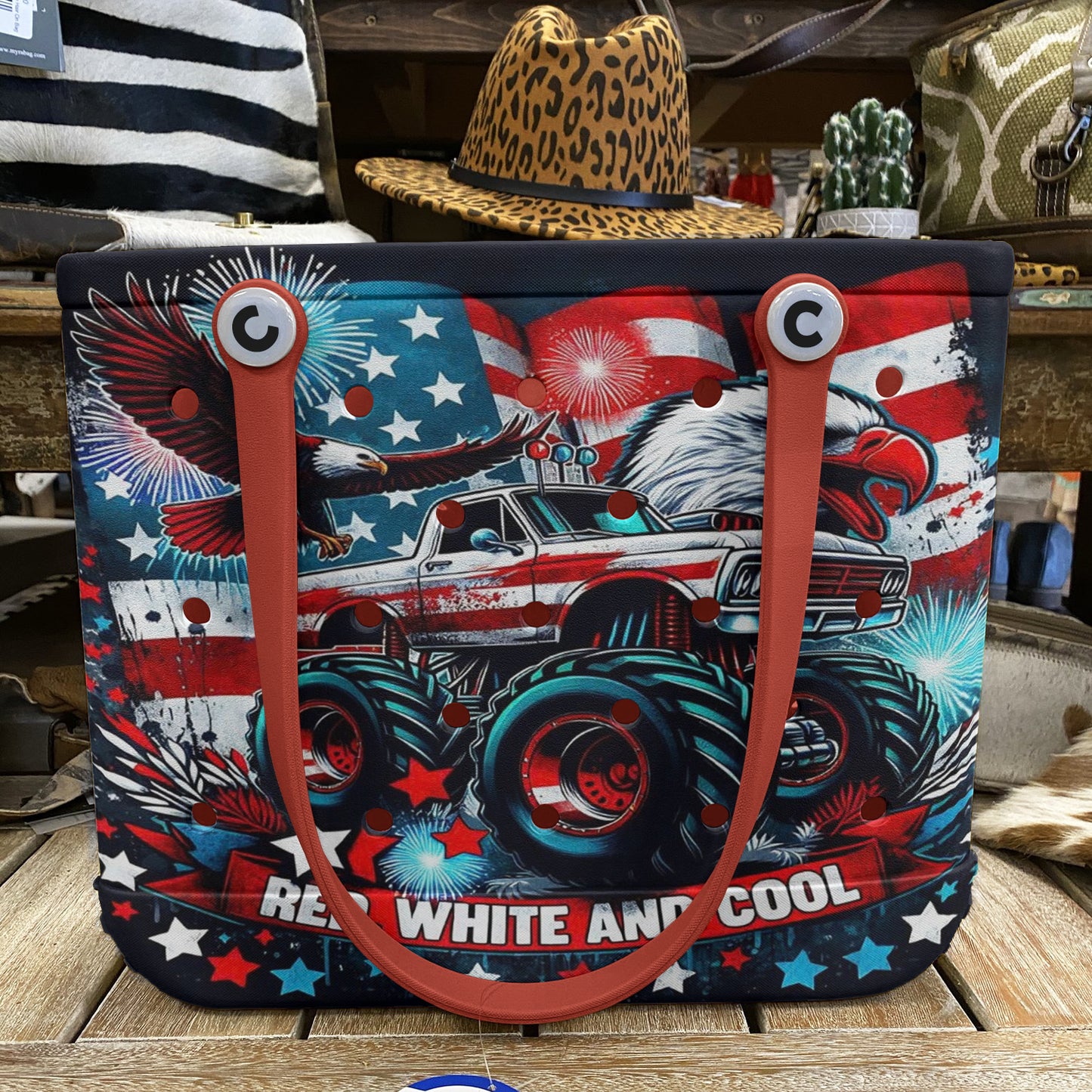 Ceeprints Cee™ Bag Red, White And Cool