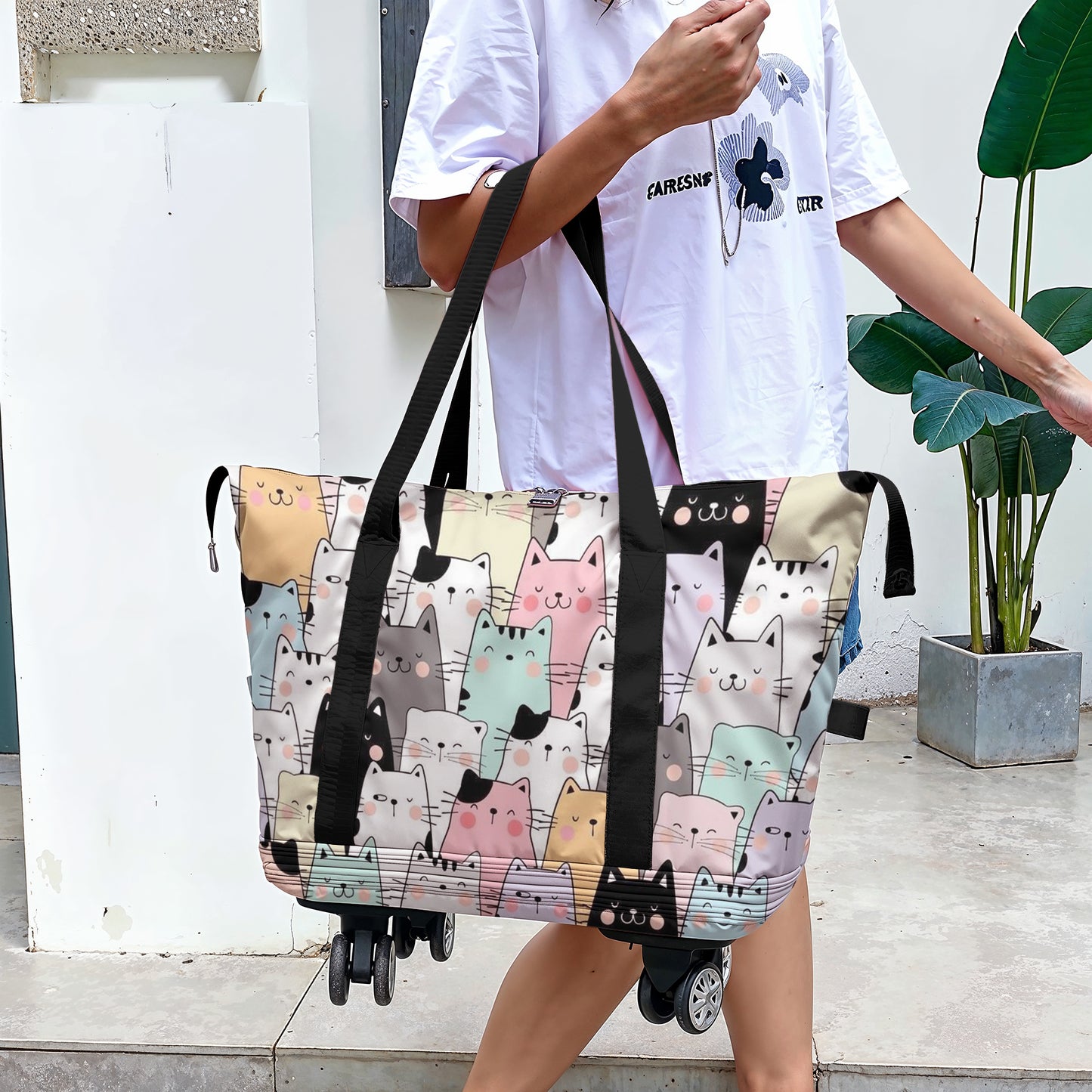 Cee™ Rolling Duffle Bag Meow on the Move