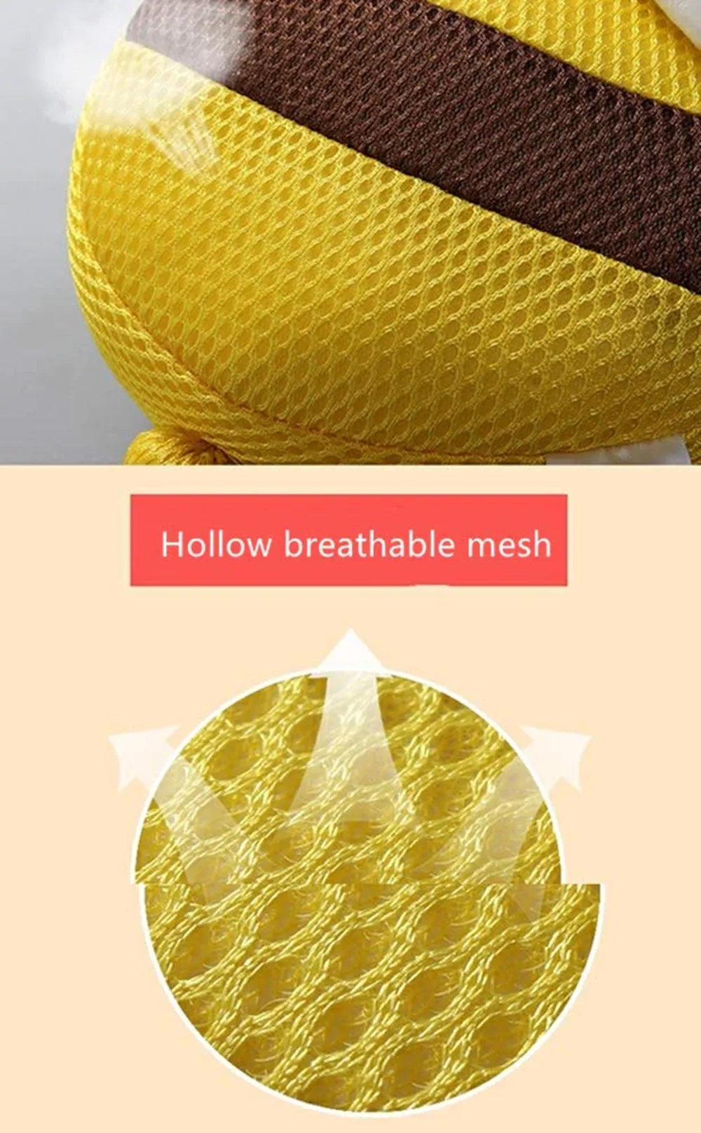 Ceeprints® Head Protector Cushion The Bee