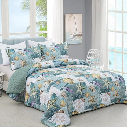 Ceeprints All Season Quilt 3-Piece Set The sound of the sea