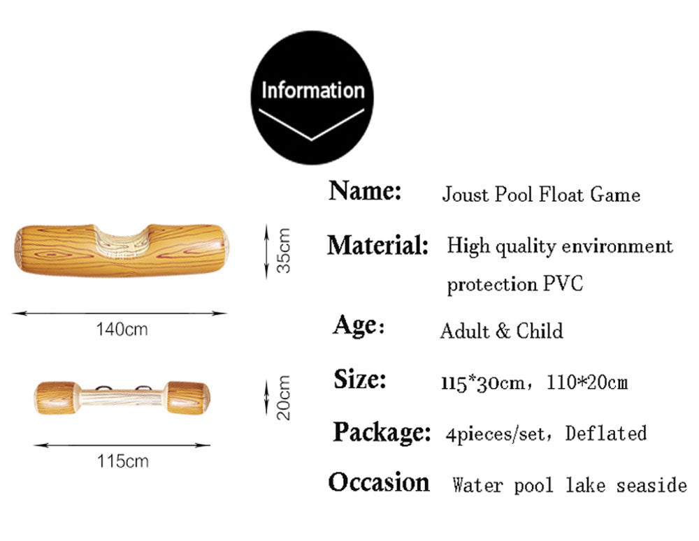 Inflatable Joust Pool Float – Fun Gladiator Game