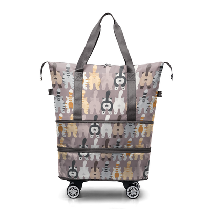 Cee™ Rolling Duffle Bag Butt First, Cats