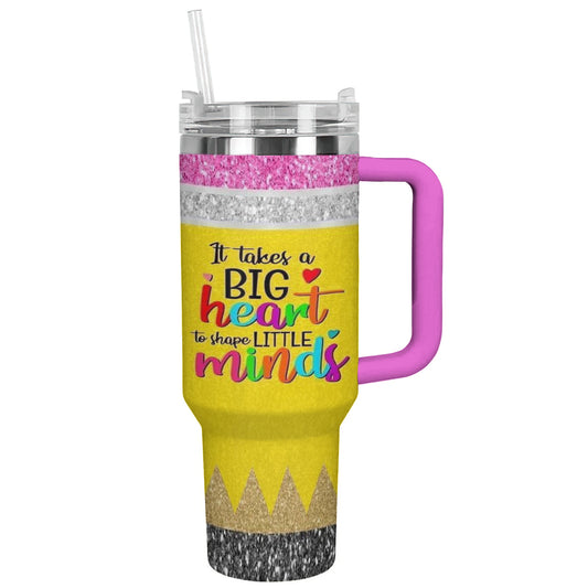 Ceeprints Personalized Tumbler Big Heart Teacher