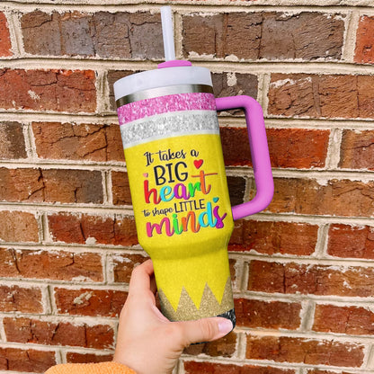 Ceeprints Personalized Tumbler Big Heart Teacher