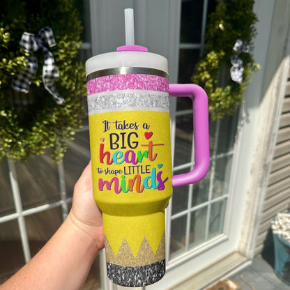 Ceeprints Personalized Tumbler Big Heart Teacher