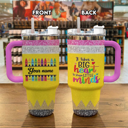 Ceeprints Personalized Tumbler Big Heart Teacher