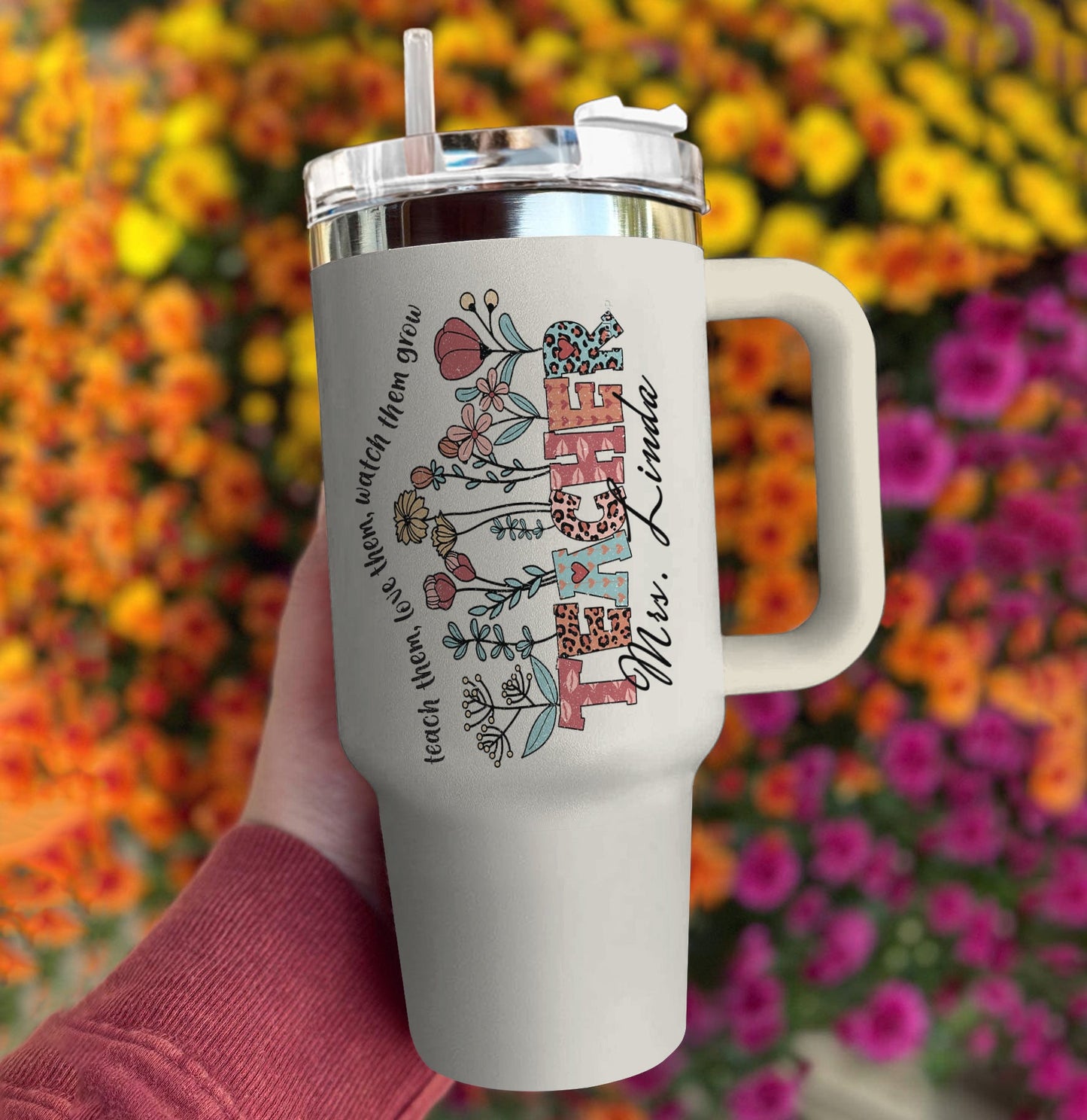 Ceeprints Personalized Tumbler Blooming Educator