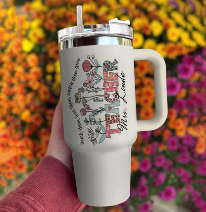 Ceeprints Personalized Tumbler Blooming Educator