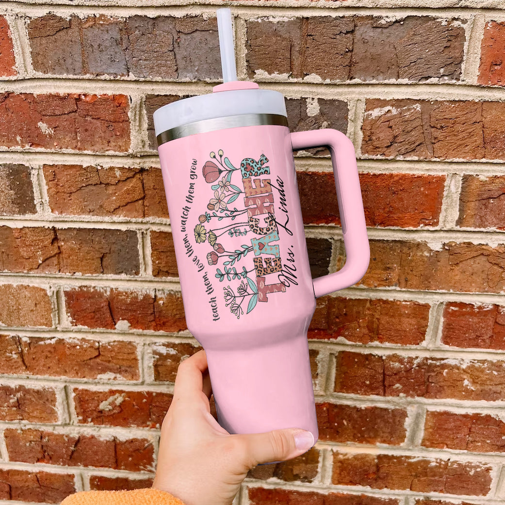 Ceeprints Personalized Tumbler Blooming Educator