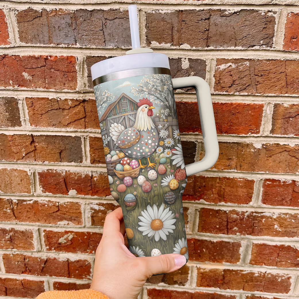 Ceeprints Tumbler Blossom Hen