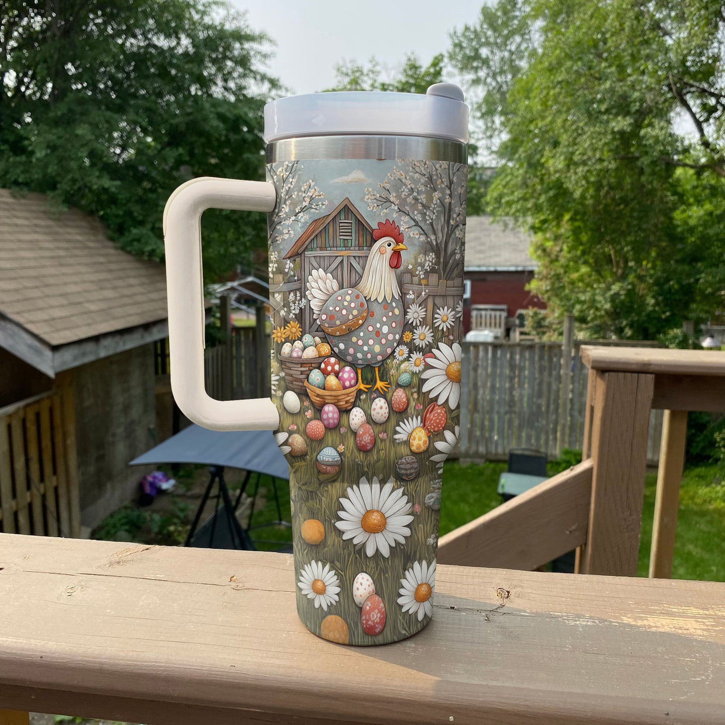 Ceeprints Tumbler Blossom Hen