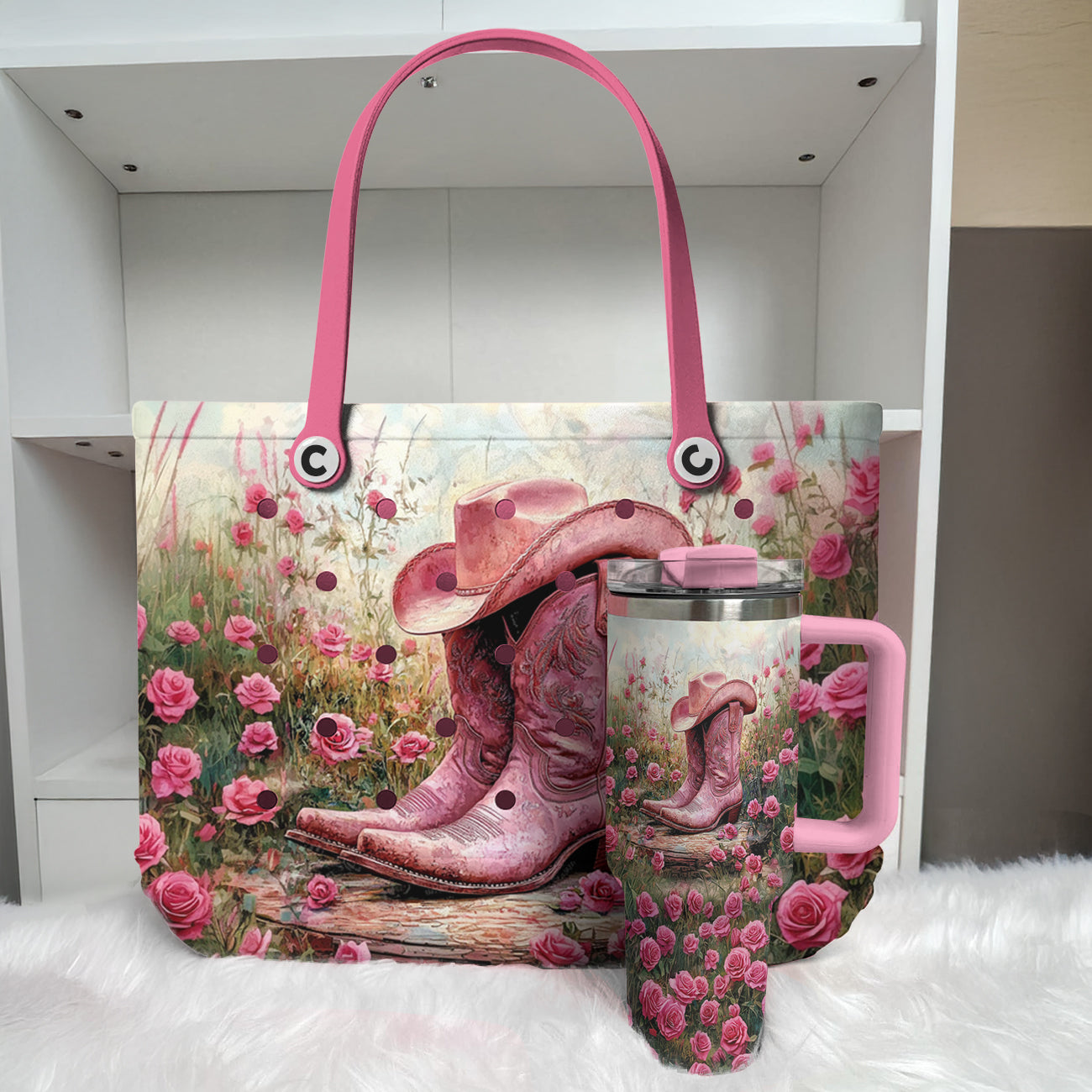 Ceeprints Tumbler Blossom and Boots
