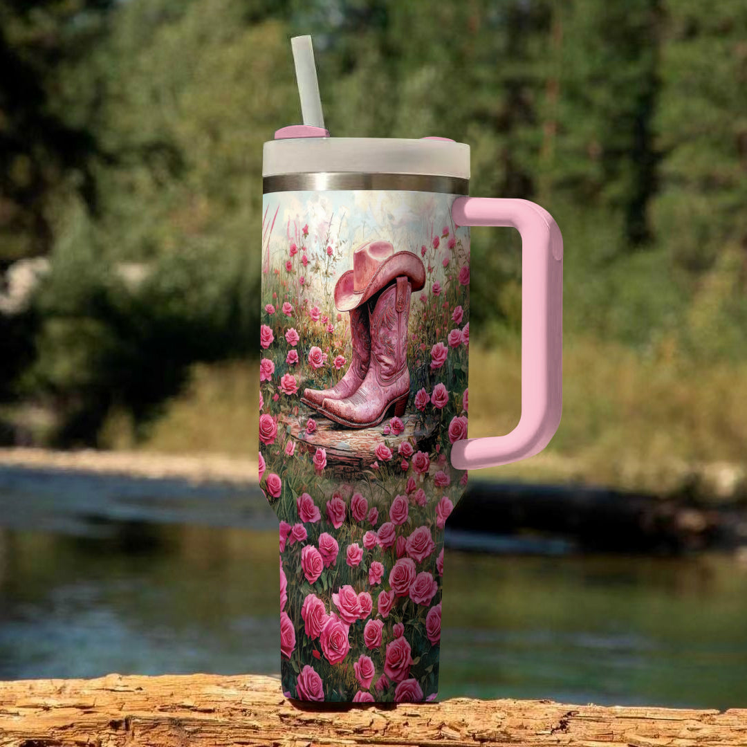 Ceeprints Tumbler Blossom and Boots